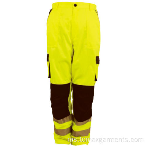 Hi Vis Work Pants Cargo Mens Reflective